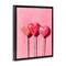 Stupell Industries Three Lollipops on Pink Floating Frame Wall Art
